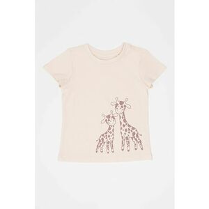 Tricou cu imprimeu girafa imagine