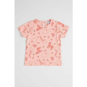 Tricou de bumbac cu model cu animale imagine