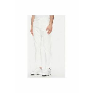 Pantaloni barbati A2M10136 - Bumbac/Elastan - Alb imagine