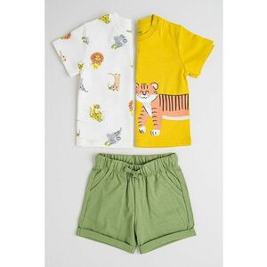 Set de imbracaminte cu imprimeu grafic -3 piese imagine