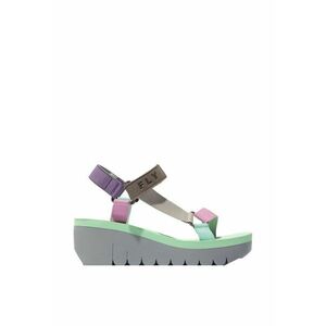 Sandale pentru dama YEFA 726 - textil cu elemente din piele - Velcro - Multicolor imagine