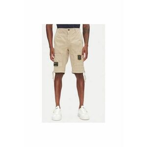 Pantaloni scurti barbati 251BE041CT1122 - Bumbac - Bej imagine