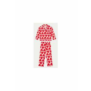 Pijama fete 3MR70P072 - Bumbac - Rosu imagine