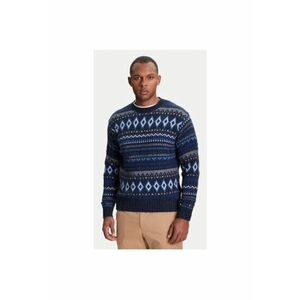 Pulover barbati 1137K107V - Lana/Nylon - Albastru imagine