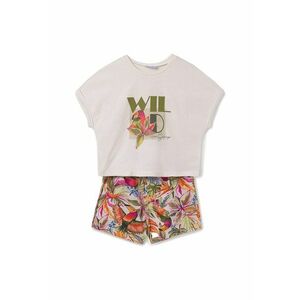 Set tricou si pantaloni scurti fete 6221 - Bumbac - Multicolor imagine