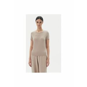 Tricou dama Emporio Armani - 7W000274 AF12945 - Poliester/Viscoza - Bej imagine