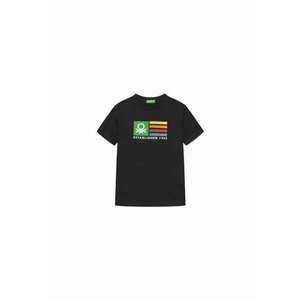 Tricou pentru baieti 3I1XC10N3 - Bumbac organic - Negru imagine