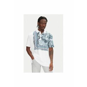 Tricou polo barbati 78OAGE15 CJ116 - Bumbac - Albastru imagine