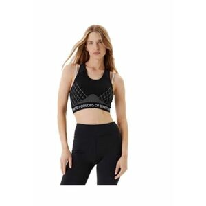 Maiou scurt dama - nylon/poliester/elastan - negru/gri imagine