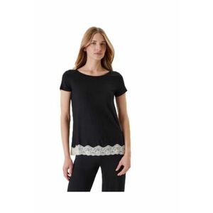 Tricou dama - viscoza/elastan - negru - imagine