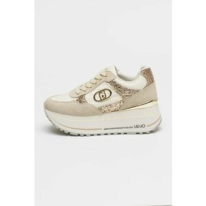 Pantofi sport flatform cu garnituri de piele intoarsa Maxi Wonder imagine