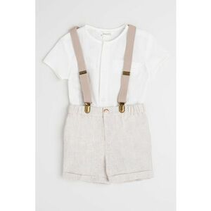 Set de camasa de bumbac si pantaloni scurti imagine