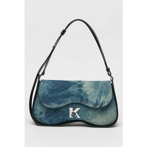 Geanta crossbody cu model tie-dye cu clapa imagine