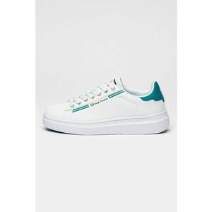 Pantofi sport din piele ecologica cu sireturi si logo Roma imagine