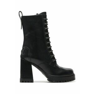 Botine dama YF88CMB BX1343 - Piele naturala - 40 EU - Negru imagine