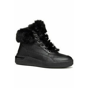 Ghete dama - casual - piele naturala/poliester - negru imagine