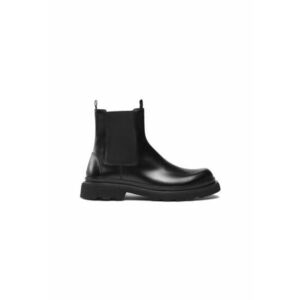 Botine cu glezna joasa pentru barbati FU0973.A00LEDCRD900 - Piele naturala - 41 EU - Negru imagine
