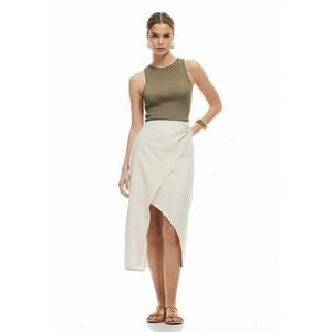 Fusta midi cu slit frontal imagine