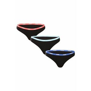 Set 3 tanga dama negru - bumbac imagine