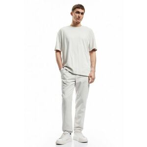 Pantaloni conici de bumbac cu buzunare laterale imagine