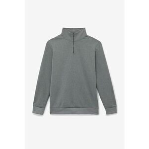 Bluza de trening cu aspect texturat si guler mediu imagine