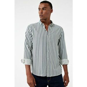 Camasa din amestec de bumbac cu dungi imagine