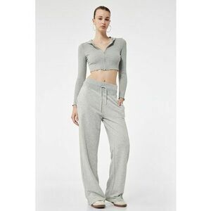 Hanorac crop cu fermoar imagine