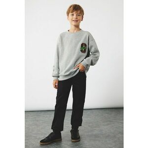 Pantaloni din amestec de bumbac cu snururi imagine