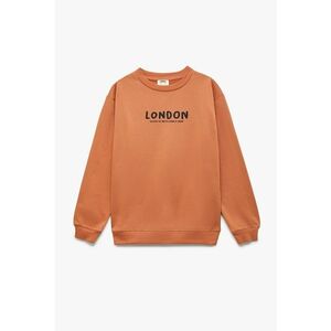 Bluza de trening cu imprimeu si decolteu la baza gatului imagine