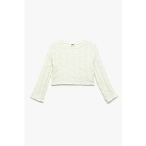 Pulover crop din tricot imagine