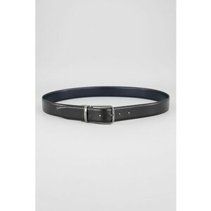 Curea reversibila de piele Ochuck - Negru - imagine