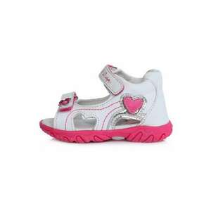 Sandalute Fete - cu Scai - Inchise la Spate - din Piele - AC625-791 - Alb - imagine