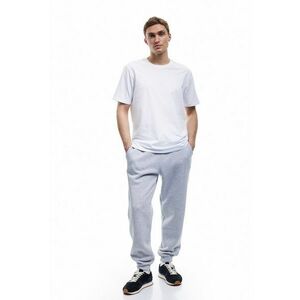 Pantaloni de trening din amestec de bumbac cu buzunare laterale imagine