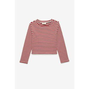 Bluza cu maneci lungi si model in dungi imagine