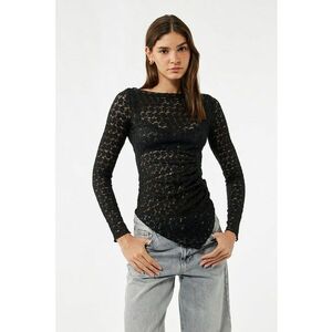 Bluza slim fit cu terminatie asimetrica imagine