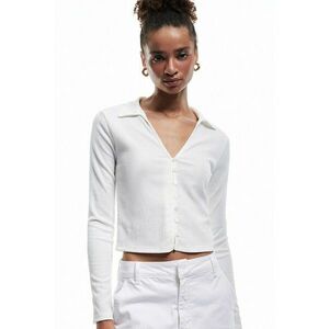 Bluza crop cu decolteu in V imagine