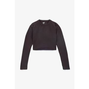 Bluza crop cu decolteu la baza gatului imagine