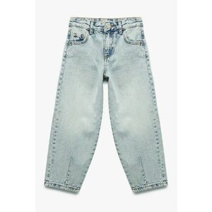 Blugi cu model uni si 5 buzunare imagine