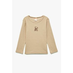 Bluza cu detaliu cu ursulet brodat imagine