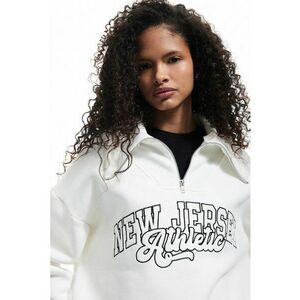 Bluza de trening cu maneci cazute si fenta cu fermoar imagine