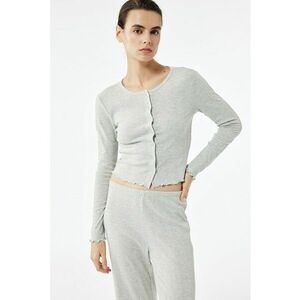 Bluza de pijama crop cu nasturi imagine