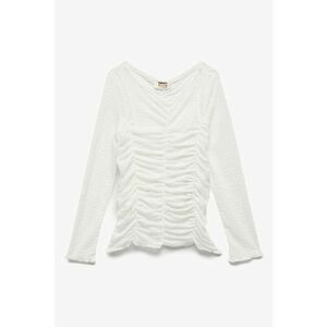 Bluza cu decolteu in V si volane imagine