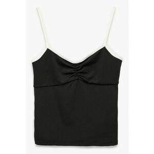 Top slim fit cu bretele subtiri imagine