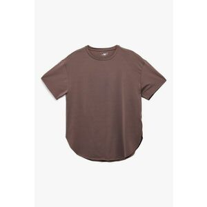 Tricou cu decolteu la baza gatului si terminatie rotunjita imagine