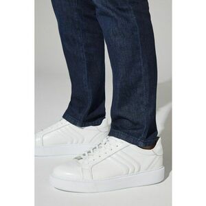 Pantofi sport din piele cu model uni imagine