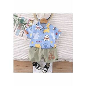 Compleu Baieti Albastru Ursuleti Coco imagine