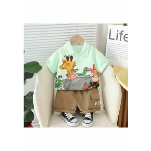 Compleu Verde Baieti cu Animale Ianis imagine