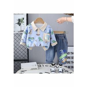 Compleu Albastru Baieti cu Dinozauri Luca imagine