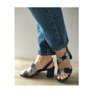 Sandale Elegante Dama 28347-42 Bleumarin Cu Bleu - Albastru imagine