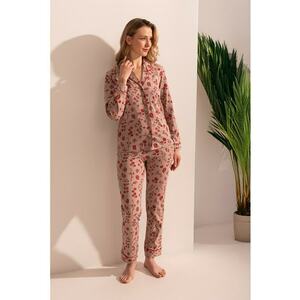 Pijama din bumbac cu maneci lungi Alora imagine